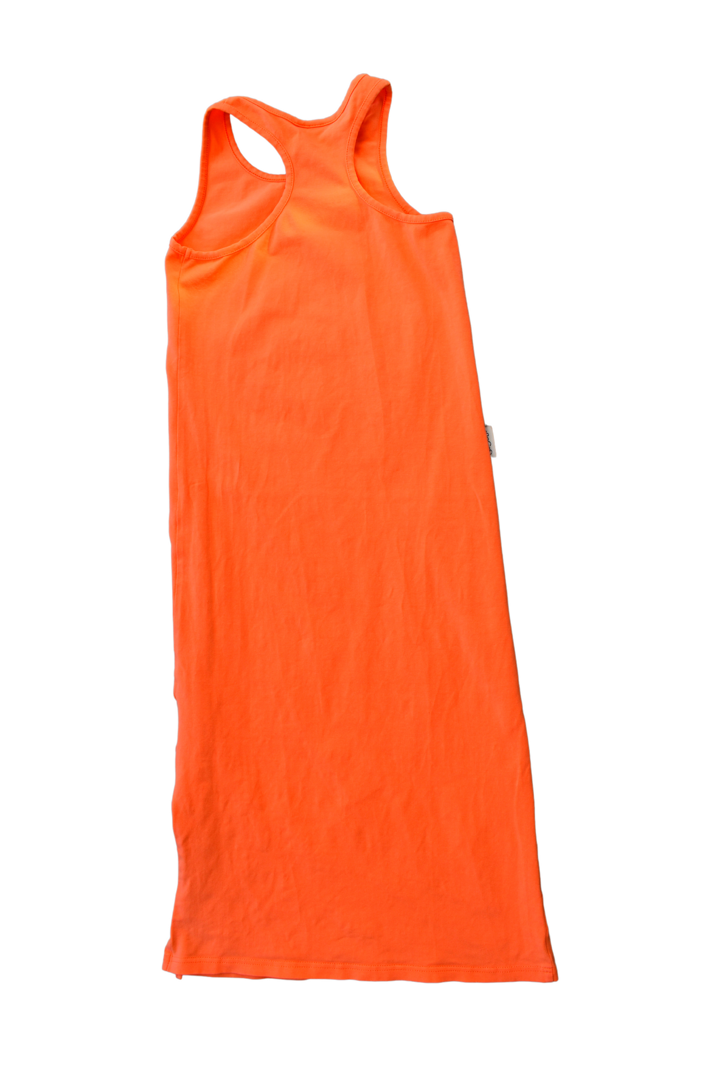 lasten-persikan-värinen-hihaton-trikoomekko-gugguu